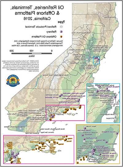 West Coast and Rocky Mountain Refinery Locations